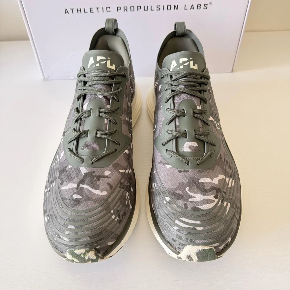 New! APL Techloom Camo Sneakers - Olive & White, Size 11 (Men)